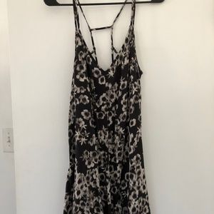 2/$20 Abercrombie Black Floral Strappy Swing Dress